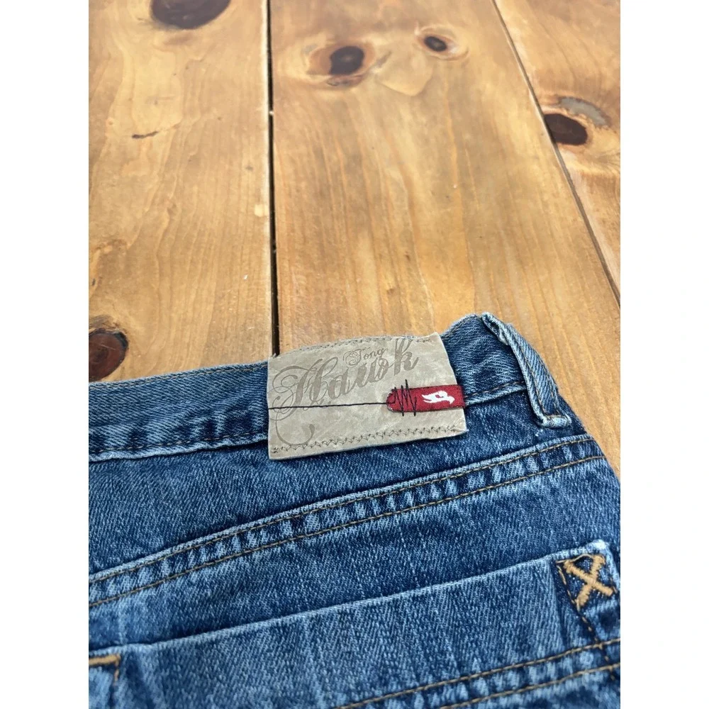 Tony Hawk Men's Blue Relaxed Fit Straight Leg Jeans Size 34x30 Denim Skate